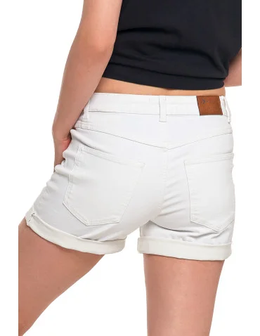 Szorty damskie jeansowe krótkie spodenki na lato - BIAŁY - produkt 2