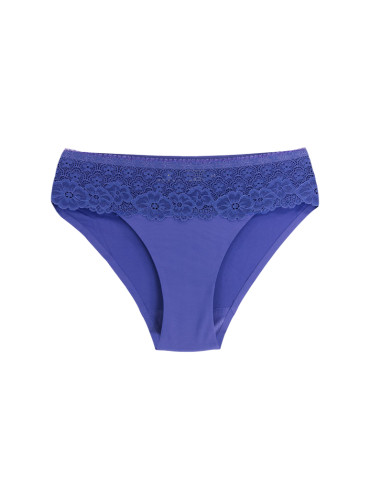 Bezszwowe - Fiki bikini damskie laserowo cięte z koronkowym pasem 4-pak WIELOKOLOROWY - produkt 3