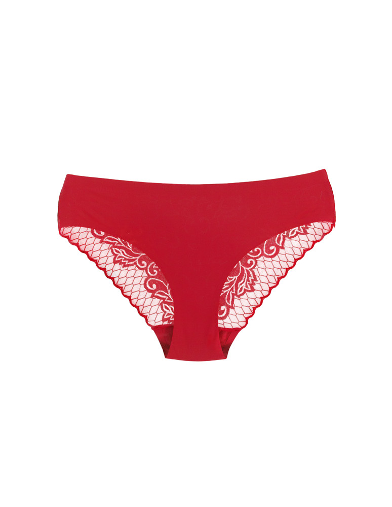 Figi - Majtki damskie bikini z koronkowym tyłem WIELOKOLOROWY - produkt moraj.pl 2