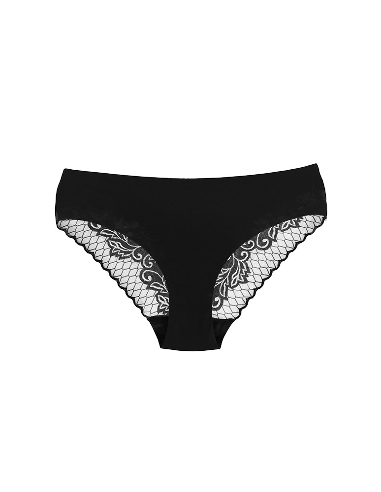 Figi - Majtki damskie bikini z koronkowym tyłem WIELOKOLOROWY - produkt moraj.pl 3