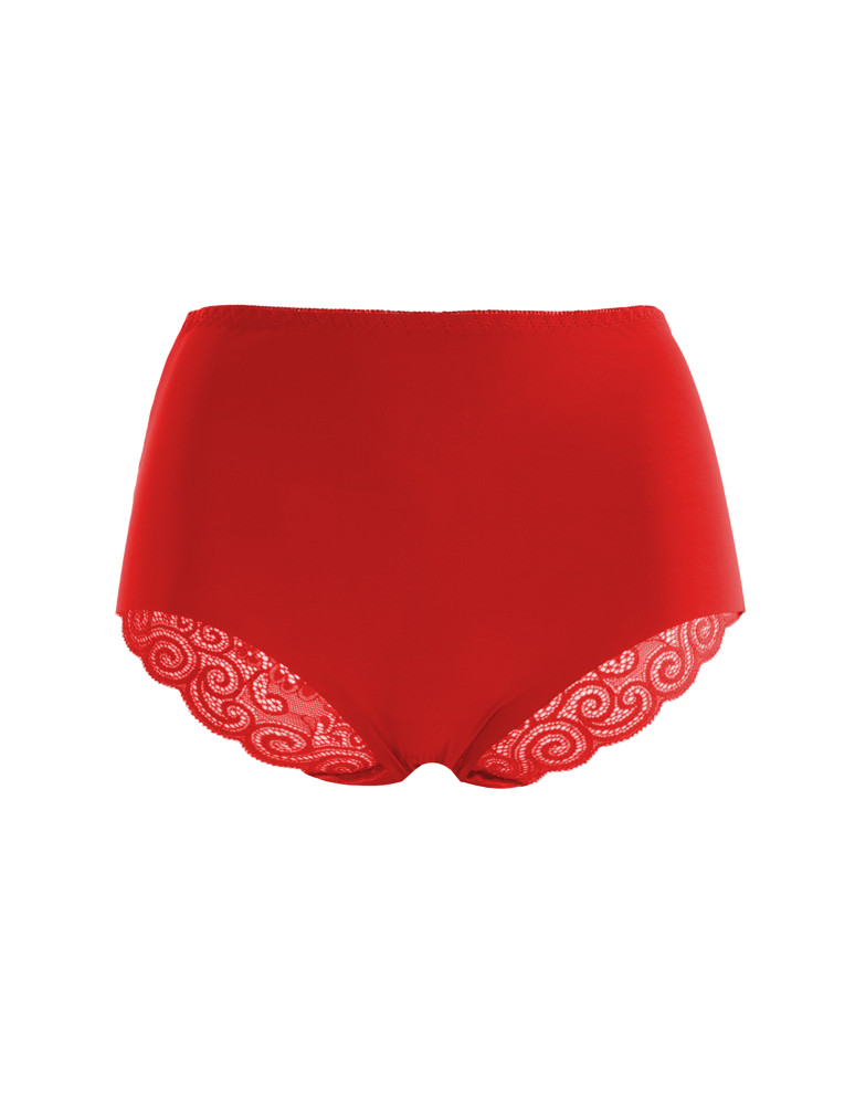 Figi - Laserowo cięte figi damskie maxi bikini wysoki stan WIELOKOLOROWY - produkt moraj.pl 2
