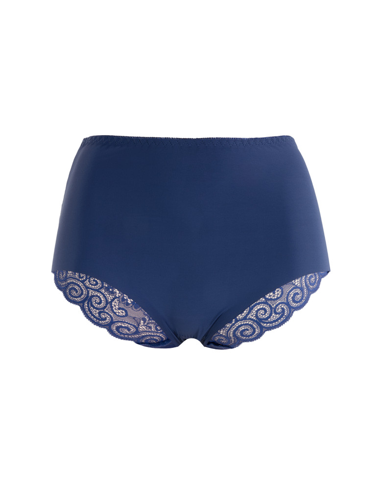 Figi - Laserowo cięte figi damskie maxi bikini wysoki stan WIELOKOLOROWY - produkt moraj.pl 3