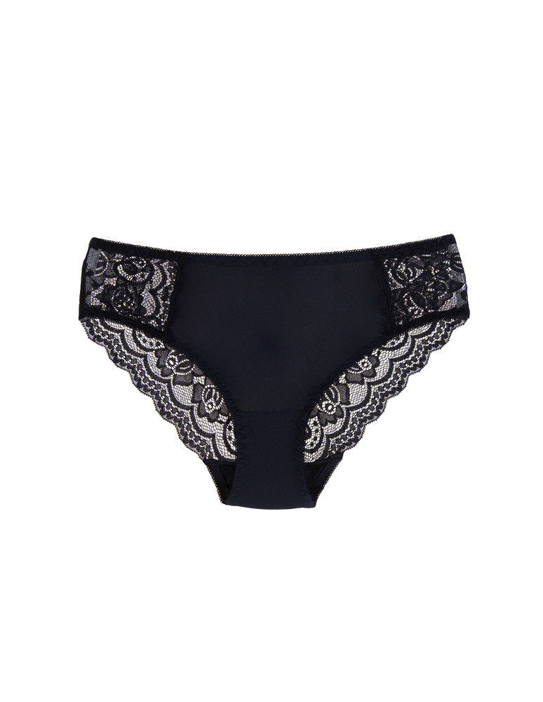 Figi - Majtki damskie figi bikini z wykończeniem koronkowym 4-pak WIELOKOLOROWY - produkt moraj.pl 2