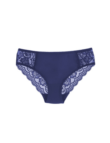 Figi - Majtki damskie figi bikini z wykończeniem koronkowym 4-pak WIELOKOLOROWY - produkt 4