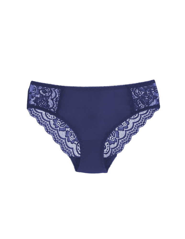 Figi - Majtki damskie figi bikini z wykończeniem koronkowym 4-pak WIELOKOLOROWY - produkt moraj.pl 4