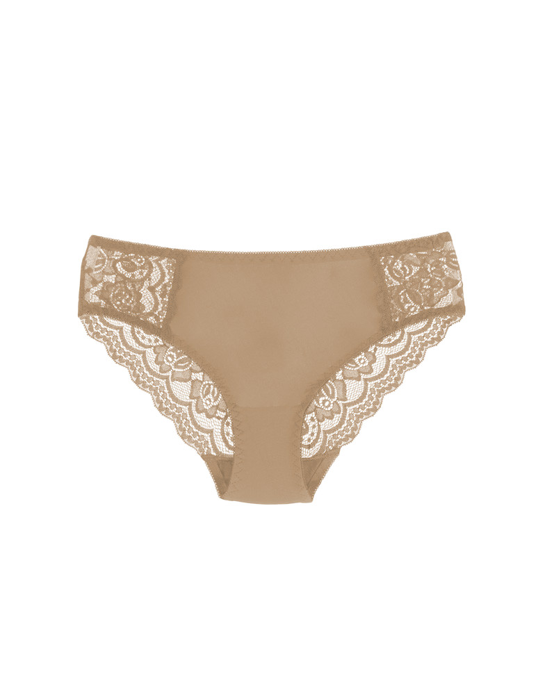 Figi - Majtki damskie figi bikini z wykończeniem koronkowym 4-pak WIELOKOLOROWY - produkt moraj.pl 5