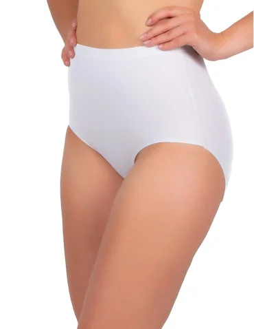 Majtki bezszwowe z wysokim stanem laserowo cięte plus size