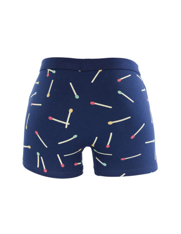 Bokserki męskie bawełniane zabawny wzór zapałki - produkt 2