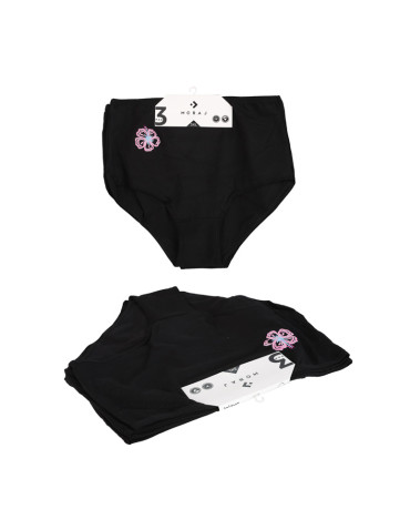 Figi - Bawełniane figi z wysokim stanem plus size 6-pak BEŻOWY - produkt 9