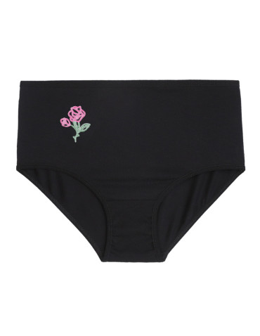 Figi - Bawełniane figi z wysokim stanem plus size 6-pak BEŻOWY - produkt 11