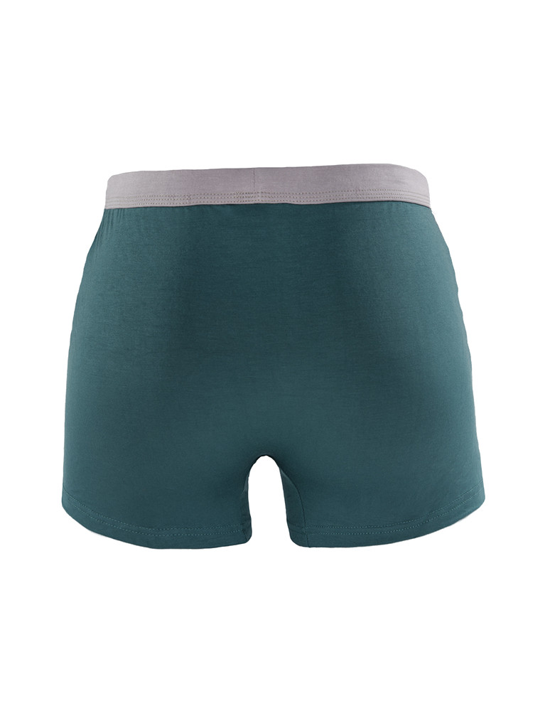 Bokserki dopasowane - Męskie bokserki bambusowe wiskoza dopasowane KHAKI - produkt moraj.pl 2