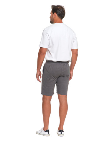 Szorty - Szorty męskie bawełniane z gumką w pasie GRANATOWY - produkt 24