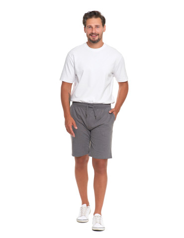 Szorty - Szorty męskie bawełniane z gumką w pasie GRANATOWY - produkt 25