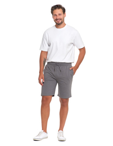 Szorty - Szorty męskie bawełniane z gumką w pasie GRANATOWY - produkt 26