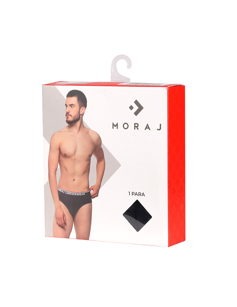 Slipy - Majtki slipy męskie bawełniane z gumką w pasie 6-pak WIELOKOLOROWY - produkt moraj.pl 4