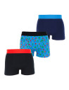 Bokserki męskie bawełniane kolorowe LIMITED EDITION 3-pak WIELOKOLOROWY