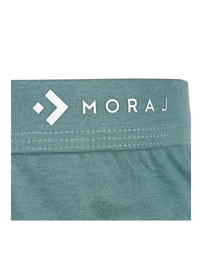 Bokserki dopasowane - Bokserki męskie majtki bawełniane dopasowane ZIELONY - produkt moraj.pl 2