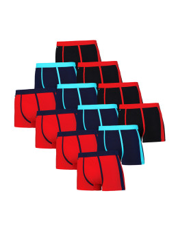 Majtki bokserki męskie bawełniane dopasowane 12-pak