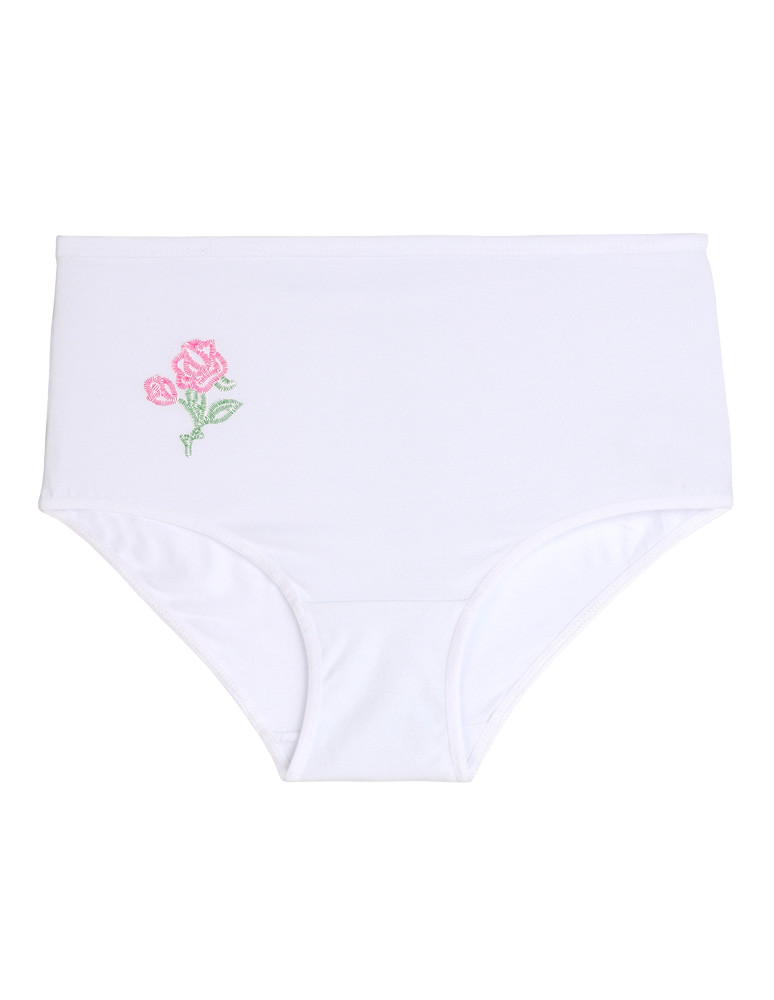 Figi - Bawełniane figi z wysokim stanem plus size 6-pak BIAŁY - produkt moraj.pl 3