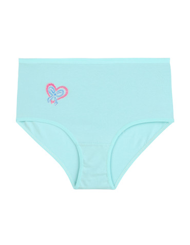 Figi - Bawełniane figi z wysokim stanem plus size 6-pak BEŻOWY - produkt 19