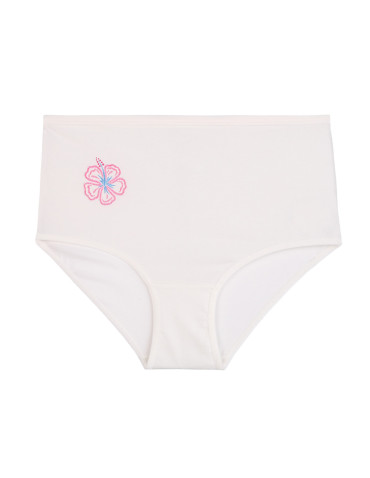 Figi - Bawełniane figi z wysokim stanem plus size 6-pak BEŻOWY - produkt 22