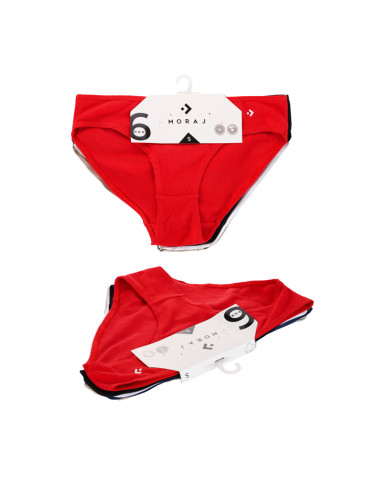 Figi - Majtki damski figi bawełniane klasyczne bikini 6-pak WIELOKOLOROWY - produkt 9