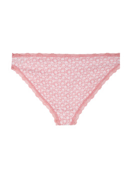 Majtki figi damskie mini bikini wykończone koronką 3-pak  - produkt 2