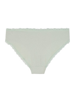 Majtki damskie figi bikini w kropki wykończone koronką 4-pak  - produkt 2