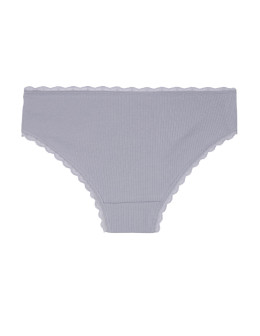 Majtki damskie figi bikini prążkowane z koronką 6-pak  - produkt 2