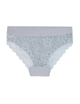 Majtki figi damskie prążkowane z koronkowym tyłem 6-pak  - produkt 2