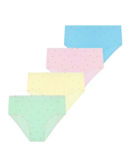 Bawełniane majtki figi klasyczne plus size 4-pak