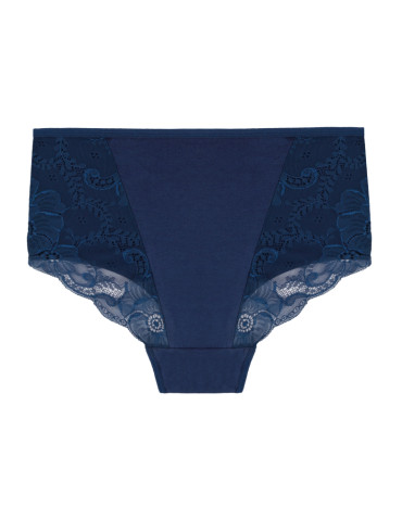 Figi - Majtki figi bikini damskie z koronkowym wykończeniem 3-pak WIELOKOLOROWY - produkt 2