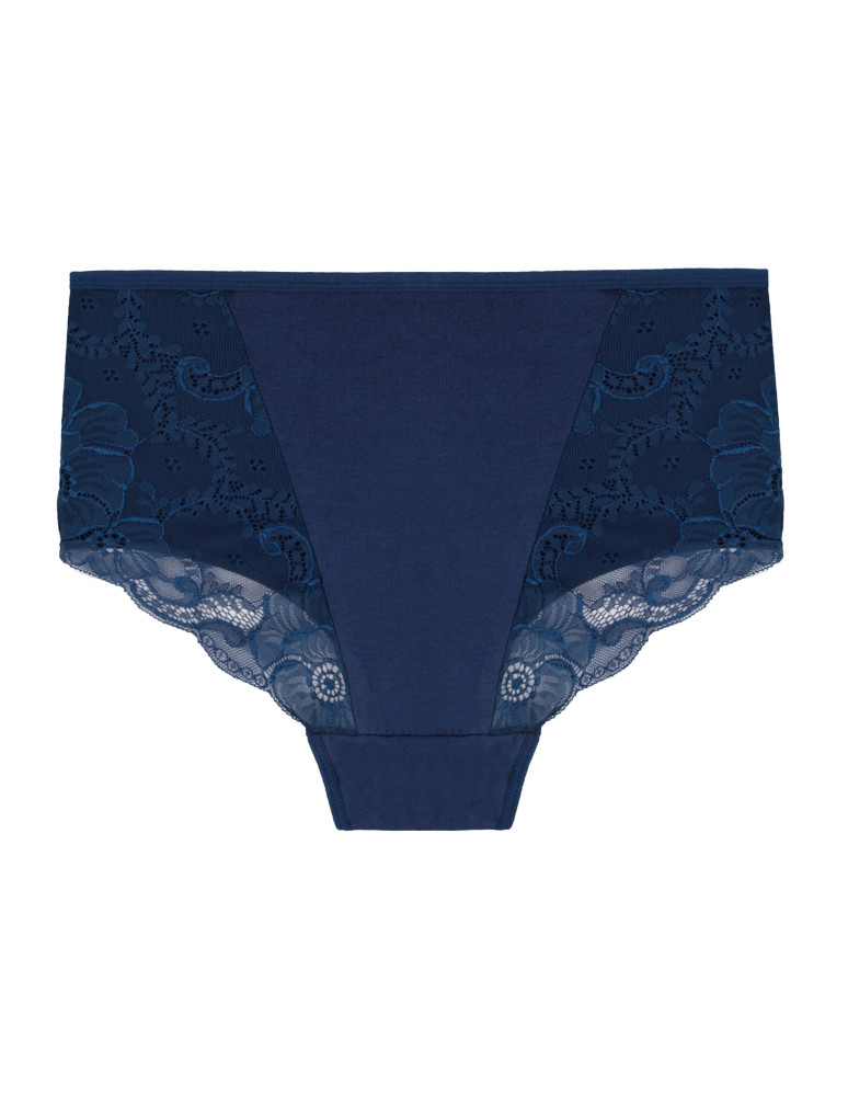 Figi - Majtki figi bikini damskie z koronkowym wykończeniem 3-pak WIELOKOLOROWY - produkt moraj.pl 2