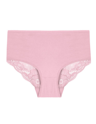 Figi - Majtki figi bikini damskie z koronkowym wykończeniem 3-pak WIELOKOLOROWY - produkt 3