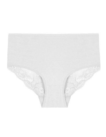 Figi - Majtki figi bikini damskie z koronkowym wykończeniem 3-pak WIELOKOLOROWY - produkt 4