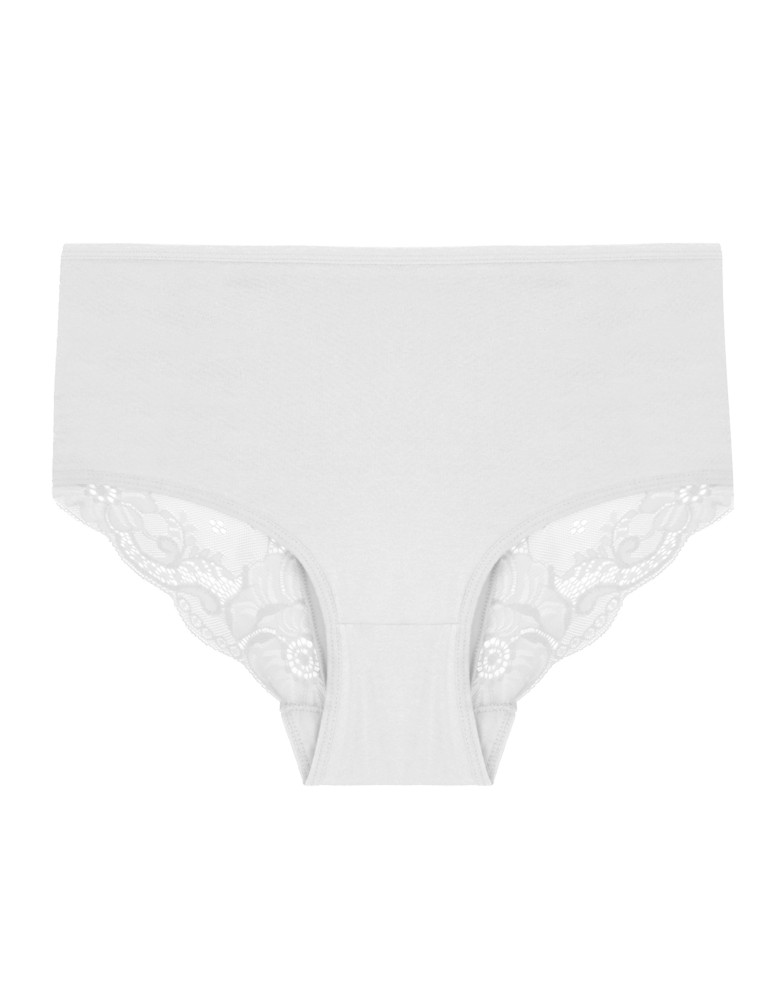 Figi - Majtki figi bikini damskie z koronkowym wykończeniem 3-pak WIELOKOLOROWY - produkt moraj.pl 4