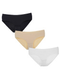 Majtki figi damskie bikini laserowo cięte 3-pak