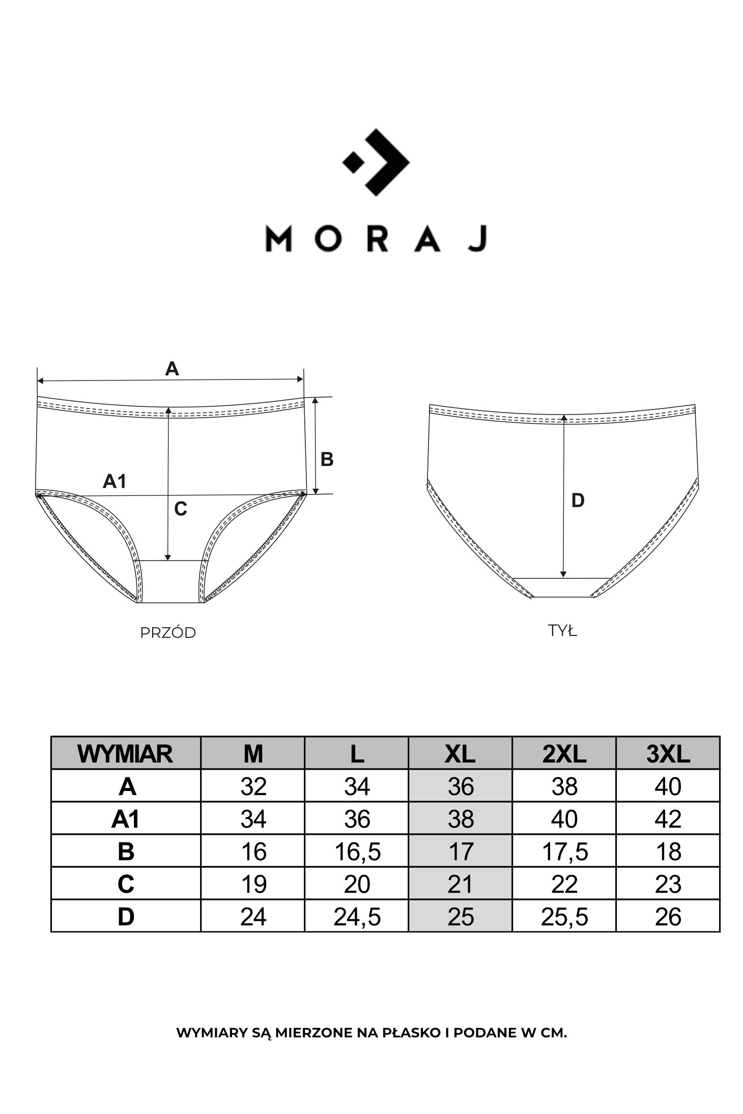 Majtki figi damskie o kroju maxi bikini w paski 3-pak