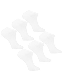 Białe skarpety stopki męskie 6-pak