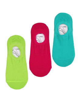 Skarpetki stopki damskie niskie kolorowe 3-pak