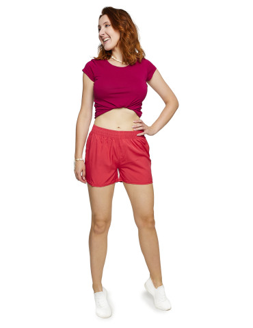 Szorty damskie letnie - Szorty damskie sportowe krótkie spodenki RÓŻOWY - produkt 2