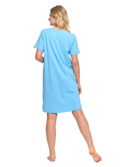 Koszula nocna damska z bawełny z nadrukiem sowy  - produkt 2