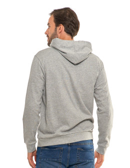 Męska bluza wkładana z kapturem szara - produkt 2