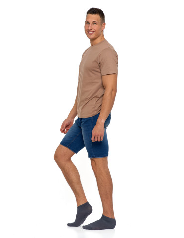 Koszulki, topy, koszule - Koszulka męska bawełniana T-shirt CIEMNY SZARY - produkt 48