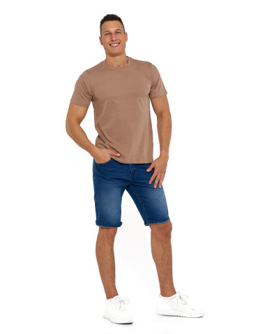 Koszulki, topy, koszule - Koszulka męska bawełniana T-shirt CIEMNY SZARY - produkt 49