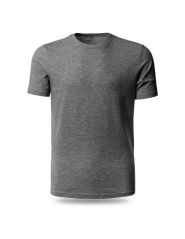 Koszulki, topy, koszule - Koszulka męska bawełniana T-shirt CIEMNY SZARY - produkt 80
