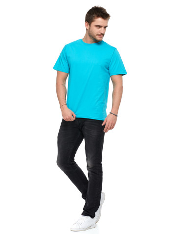 Koszulki, topy, koszule - Koszulka męska bawełniana T-shirt CIEMNY SZARY - produkt 82