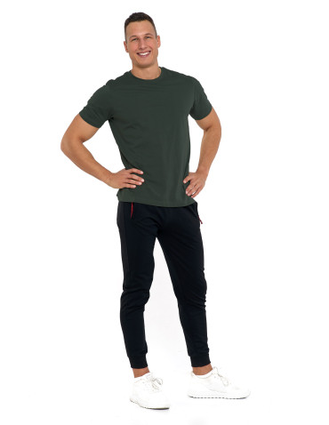 Koszulki, topy, koszule - Koszulka męska bawełniana T-shirt CIEMNY SZARY - produkt 90