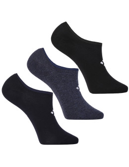 Męskie skarpetki niskie stopki z silikonową zapiętką 3-pak