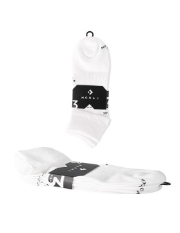 Męskie skarpetki białe za kostkę ze ściągaczami 3-pak  - produkt 2